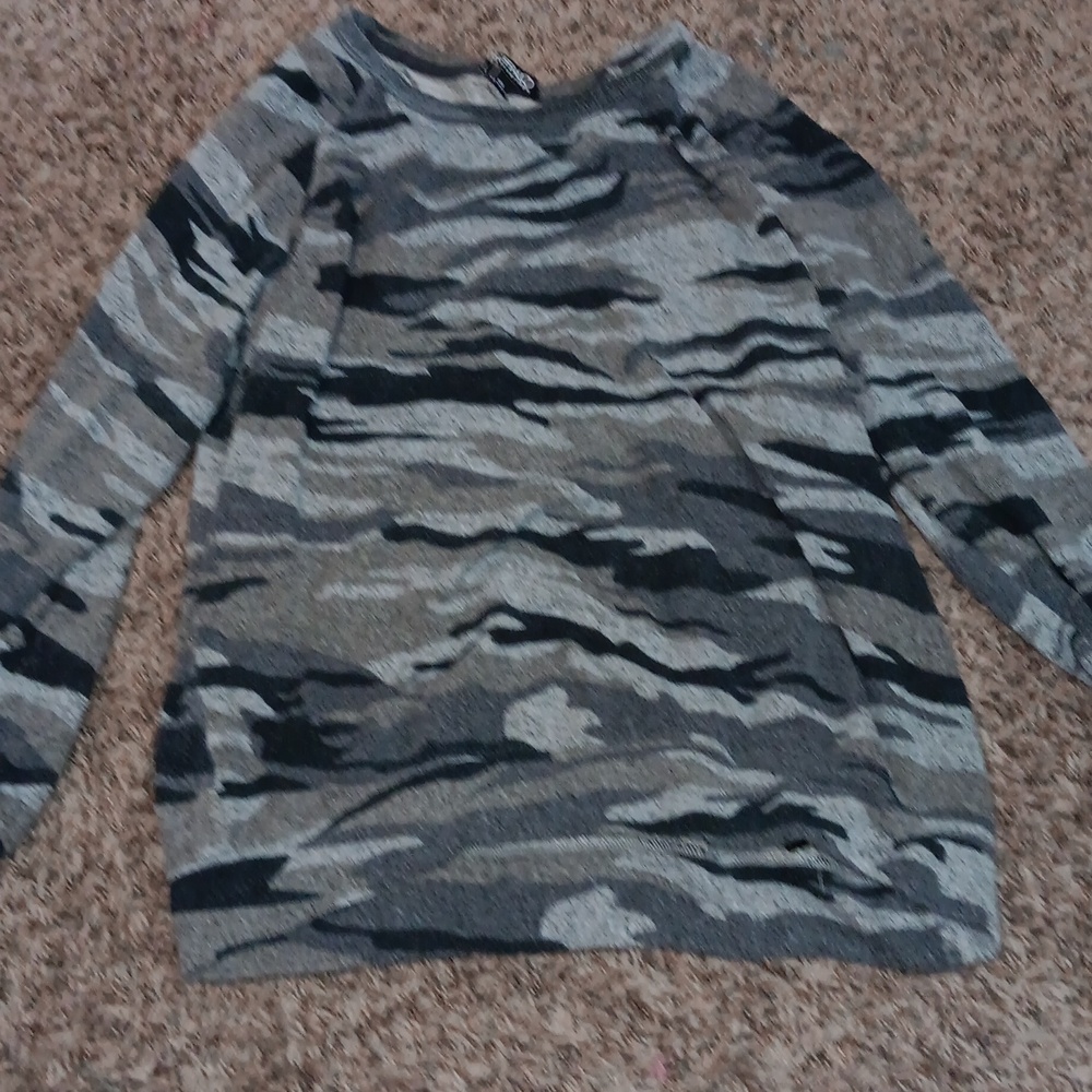 A camouflaged long sleeve